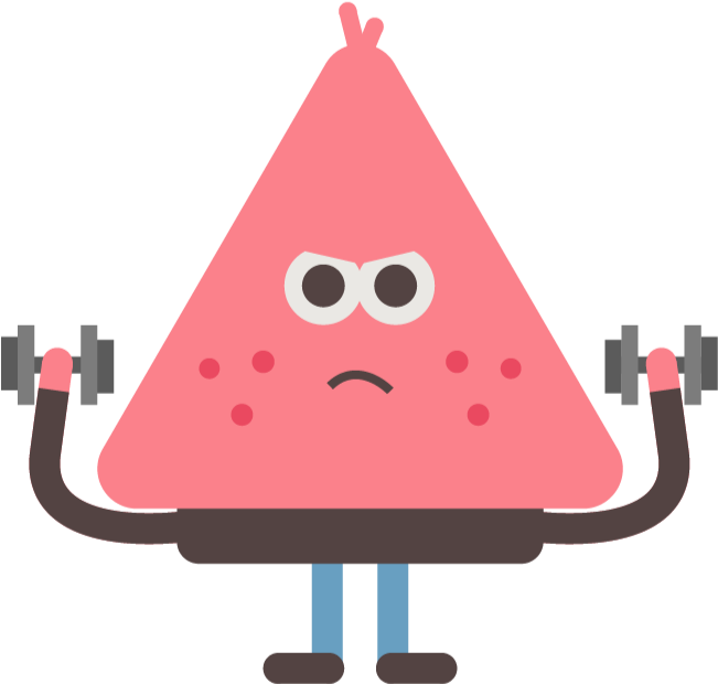 Watermellon cartoon character