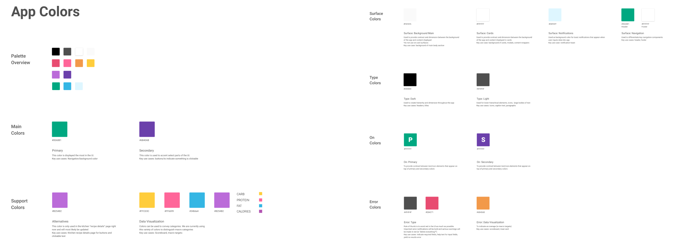 Macrostax app color system